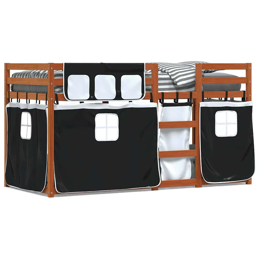 Lit superposé sans matelas 80x200 cm bois de pin massif - 2