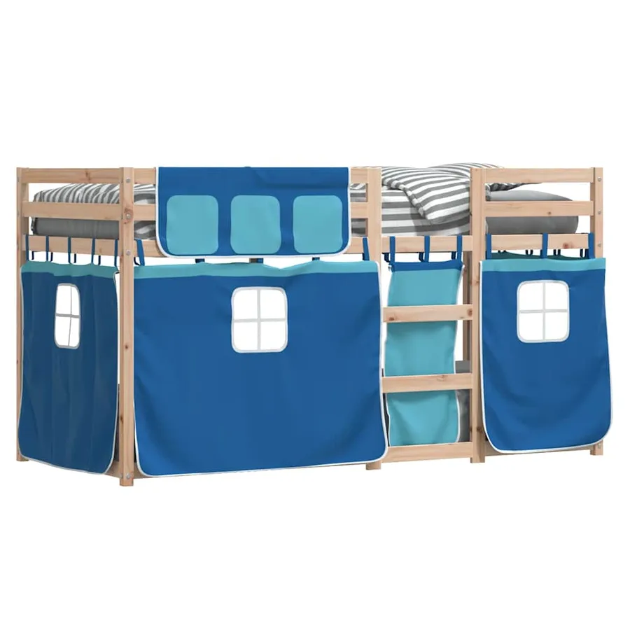 Lit superposé sans matelas 90x200 cm bois de pin massif - 4