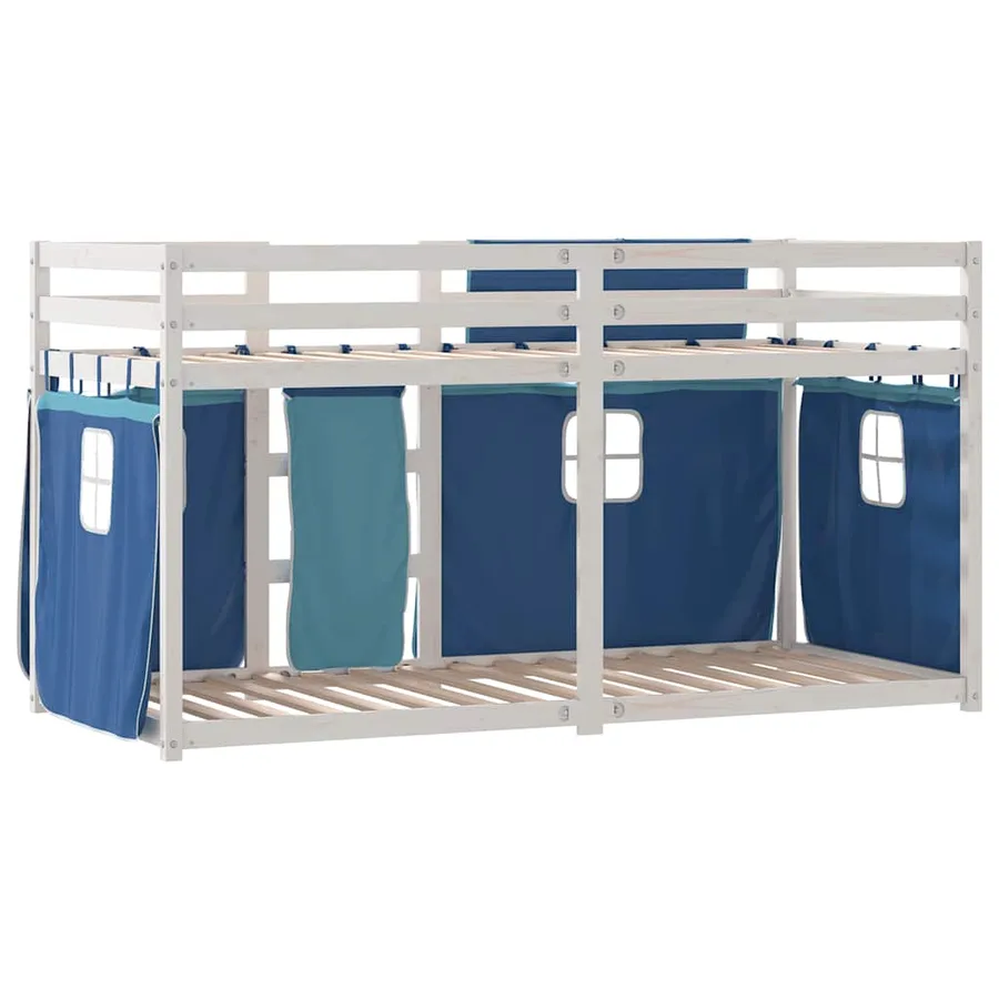 Lit superposé sans matelas 90x190 cm bois de pin massif - 7