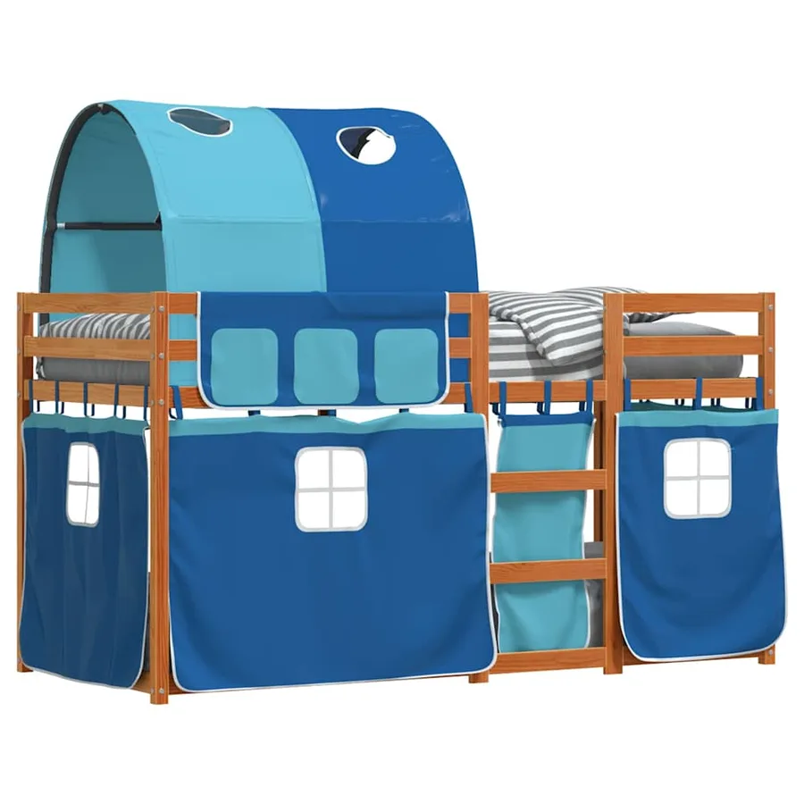 Lit superposé sans matelas 90x190 cm bois de pin massif - 4