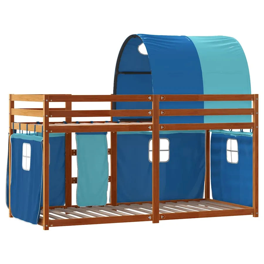 Lit superposé sans matelas 90x190 cm bois de pin massif - 7