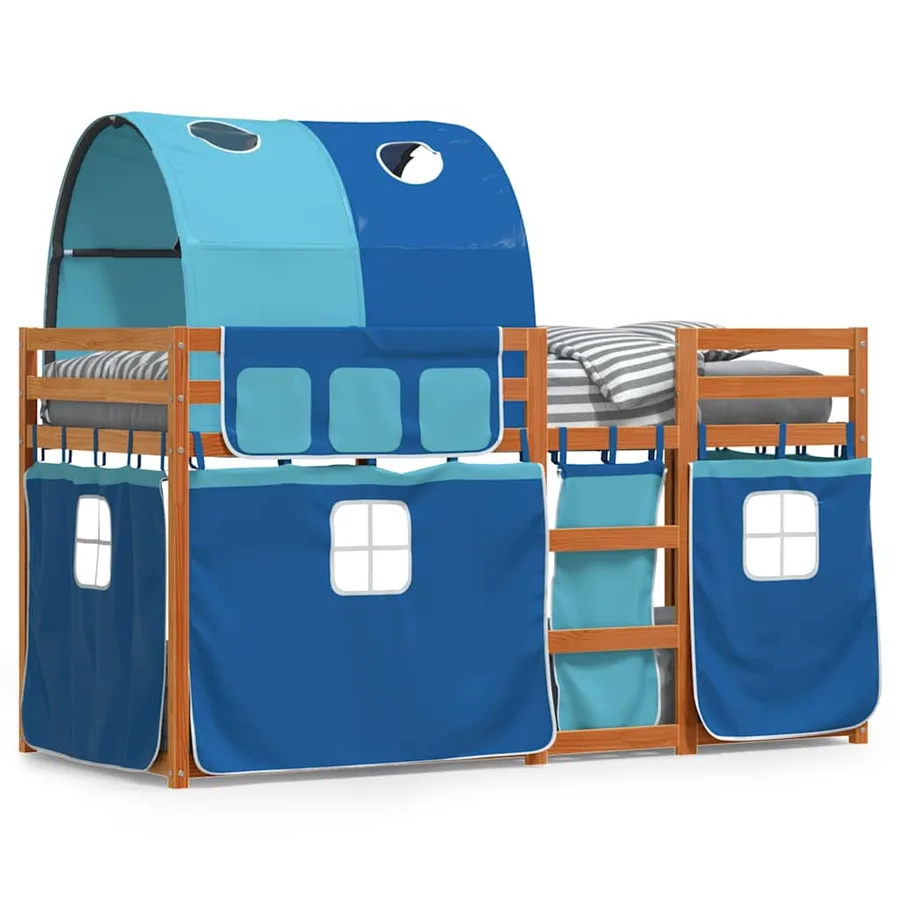 Lit superposé sans matelas 90x200 cm bois de pin massif - 2
