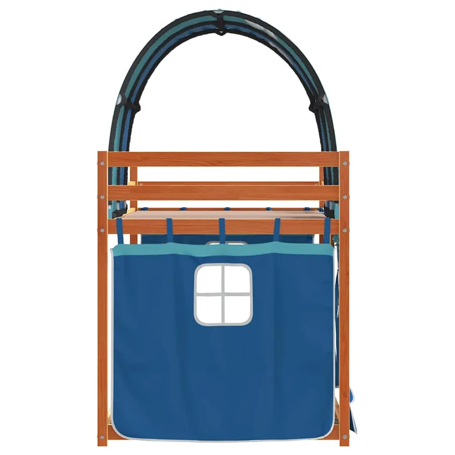 Lit superposé sans matelas 90x200 cm bois de pin massif - 6