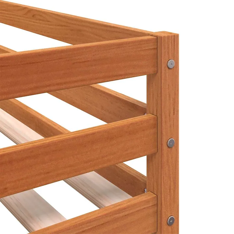 Lit superposé sans matelas 90x200 cm bois de pin massif - 11