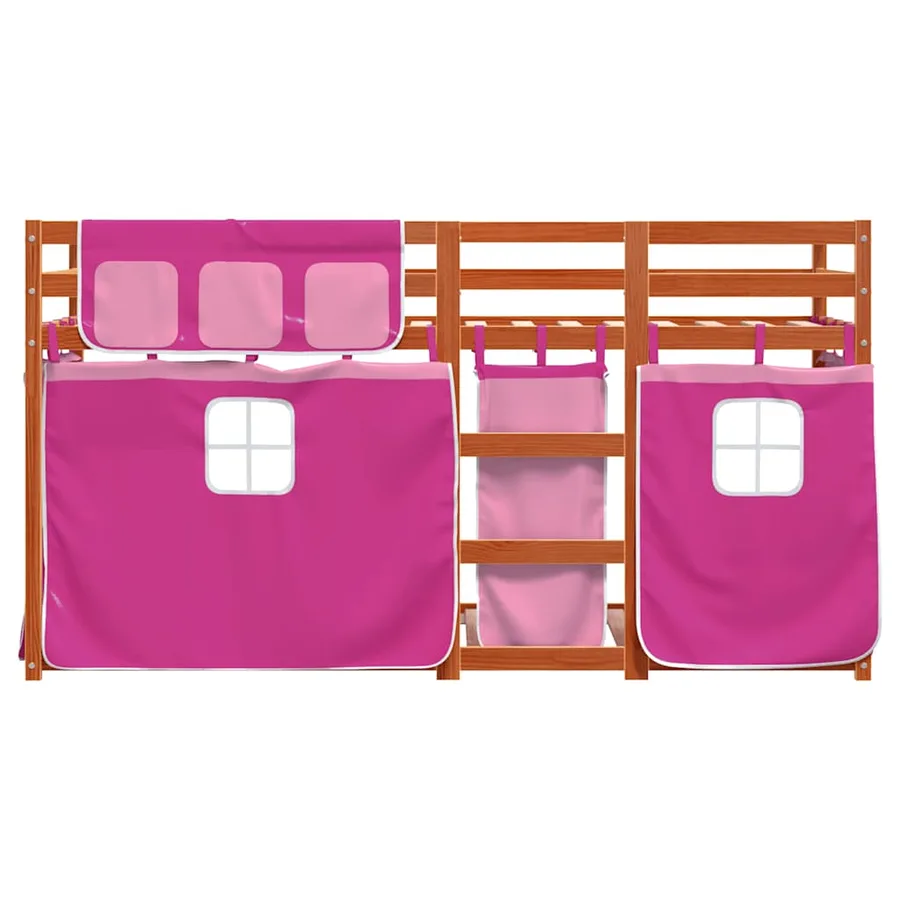 Lit superposé sans matelas 90x200 cm bois de pin massif - 5
