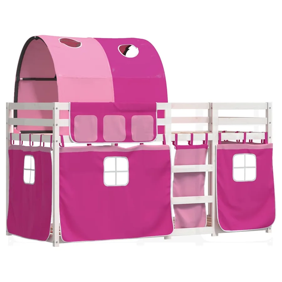 Lit superposé sans matelas 90x200 cm bois de pin massif - 3