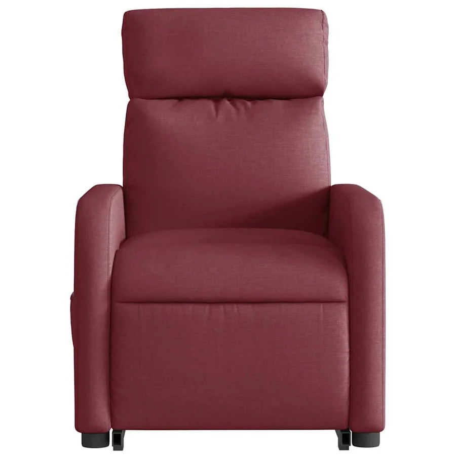 Fauteuil inclinable de massage Rouge bordeaux Tissu - 9