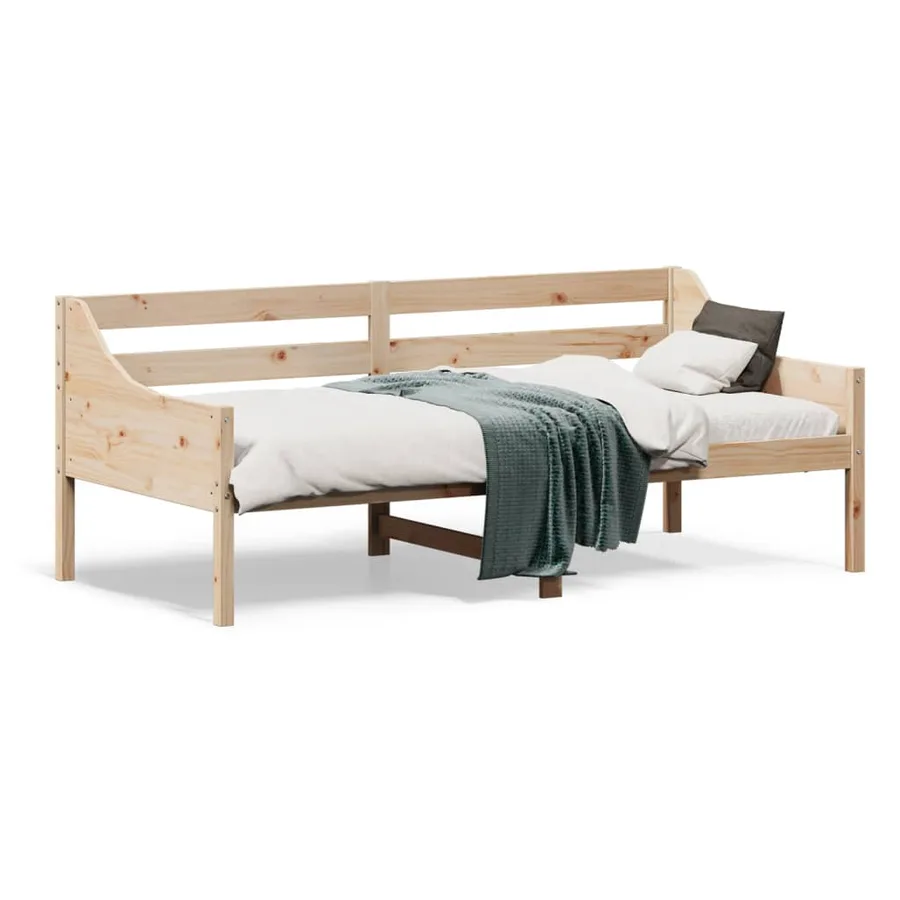 Lit de jour sans matelas 90x190 cm bois de pin massif - 2