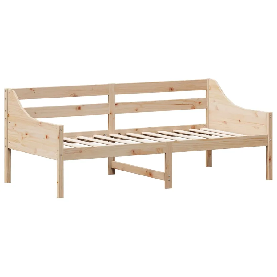 Lit de jour sans matelas 90x190 cm bois de pin massif - 3