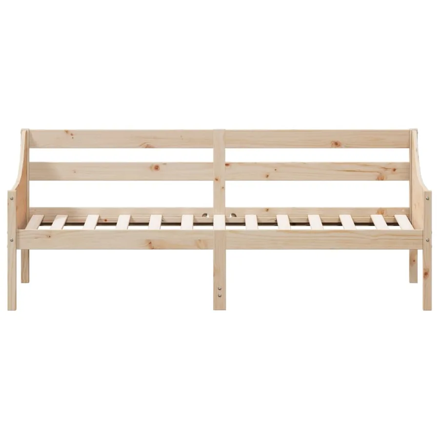 Lit de jour sans matelas 90x190 cm bois de pin massif - 4