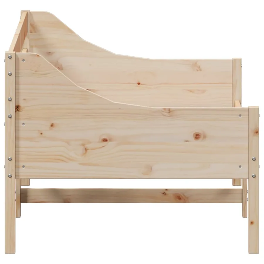 Lit de jour sans matelas 90x190 cm bois de pin massif - 5