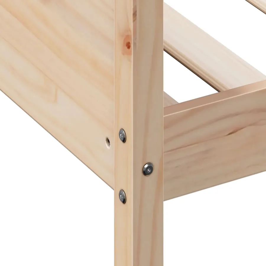 Lit de jour sans matelas 90x190 cm bois de pin massif - 7