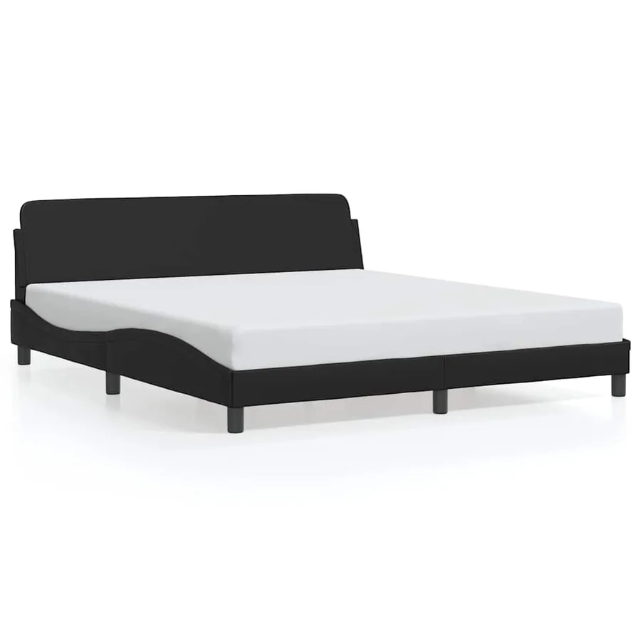 Cadre de lit Dover noir 180x200 cm similicuir - 2