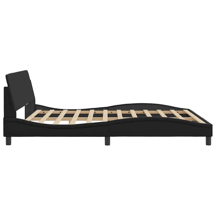 Cadre de lit Dover noir 180x200 cm similicuir - 5