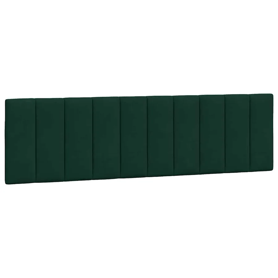 Lit avec matelas Hanko vert foncé 180x200 cm velours - 5