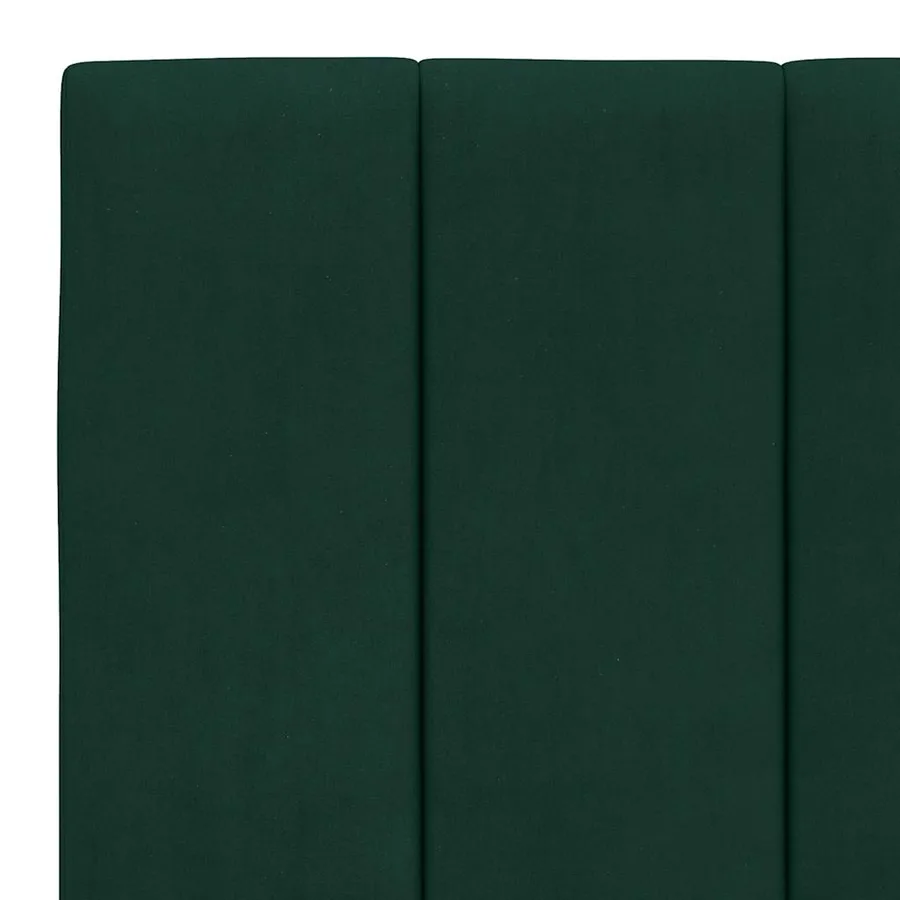 Cadre de lit sans matelas Hanko vert foncé 180x200 cm velours - 10
