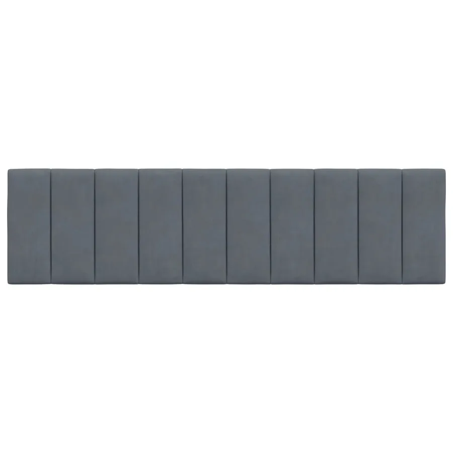Coussin de tête de lit Hanko gris foncé 180 cm velours - 5