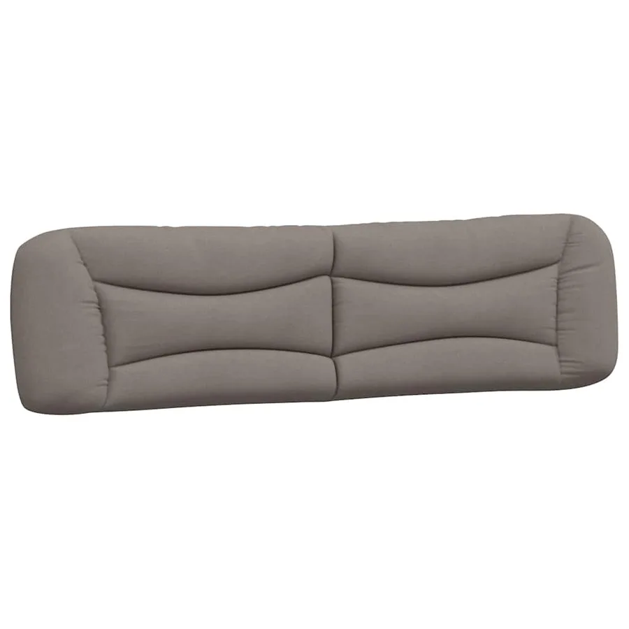 Cadre de lit sans matelas Hvar taupe 200x200 cm tissu - 8
