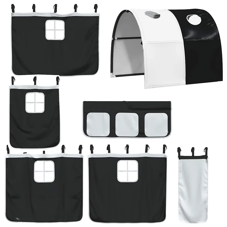 Lit superposé sans matelas 75x190 cm bois de pin massif - 9