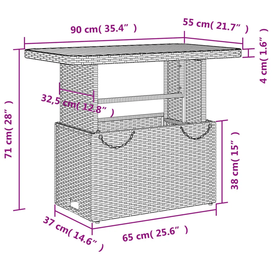 Ensemble à manger de jardin 4 pcs avec coussins noir - 12