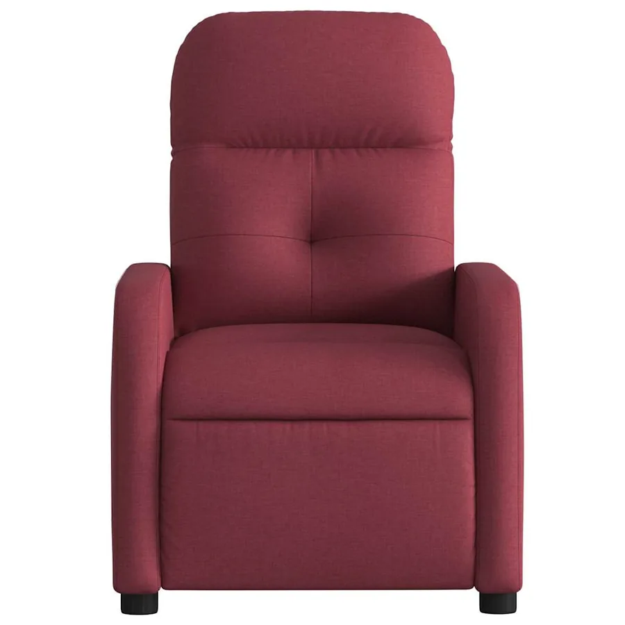 Fauteuil inclinable Rouge bordeaux Tissu - 6