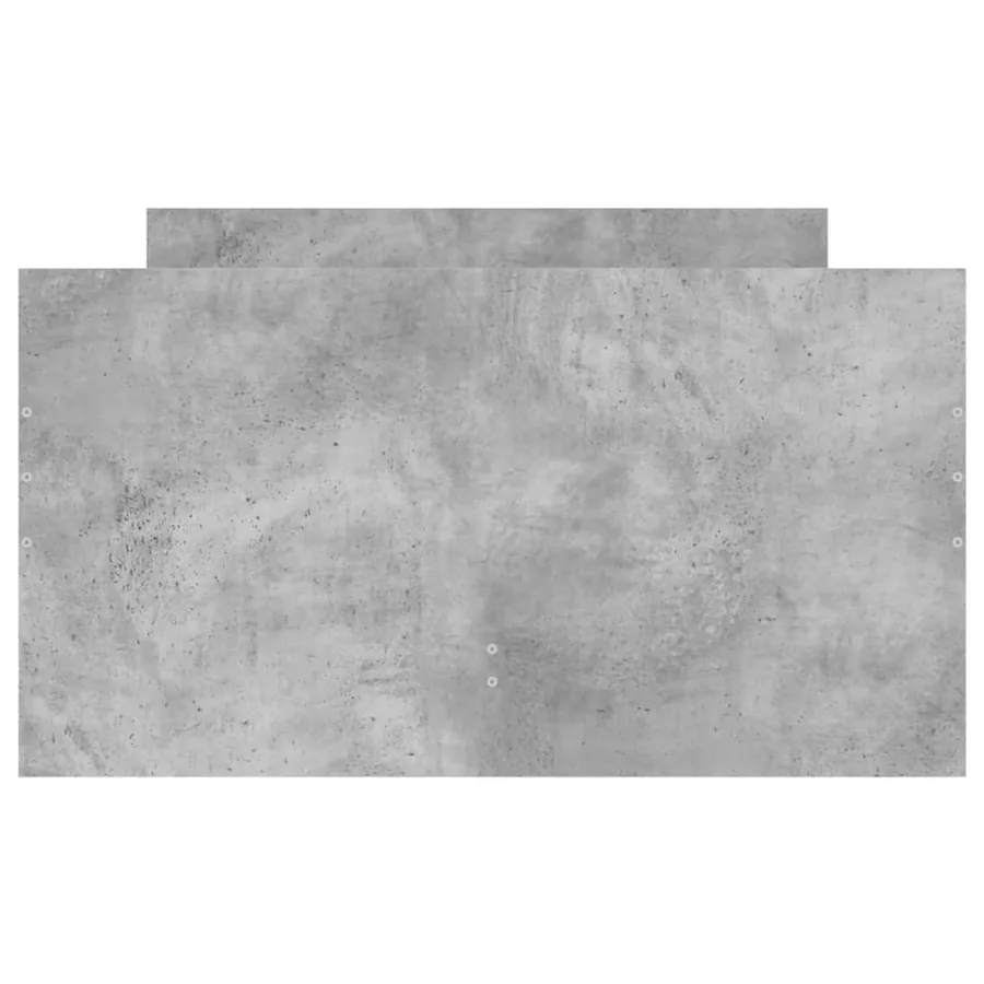 Cadre de lit sans matelas gris béton 75x190 cm - 7