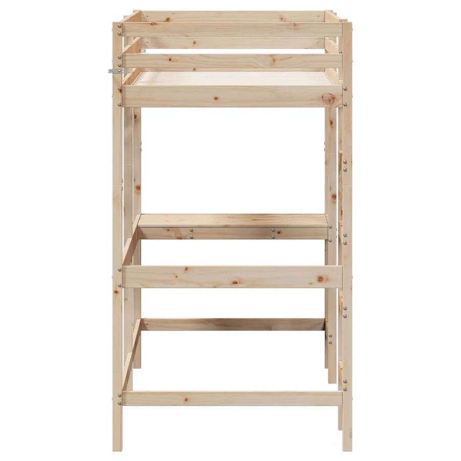 Lit superposé sans matelas 100x200 cm bois massif de pin - 5