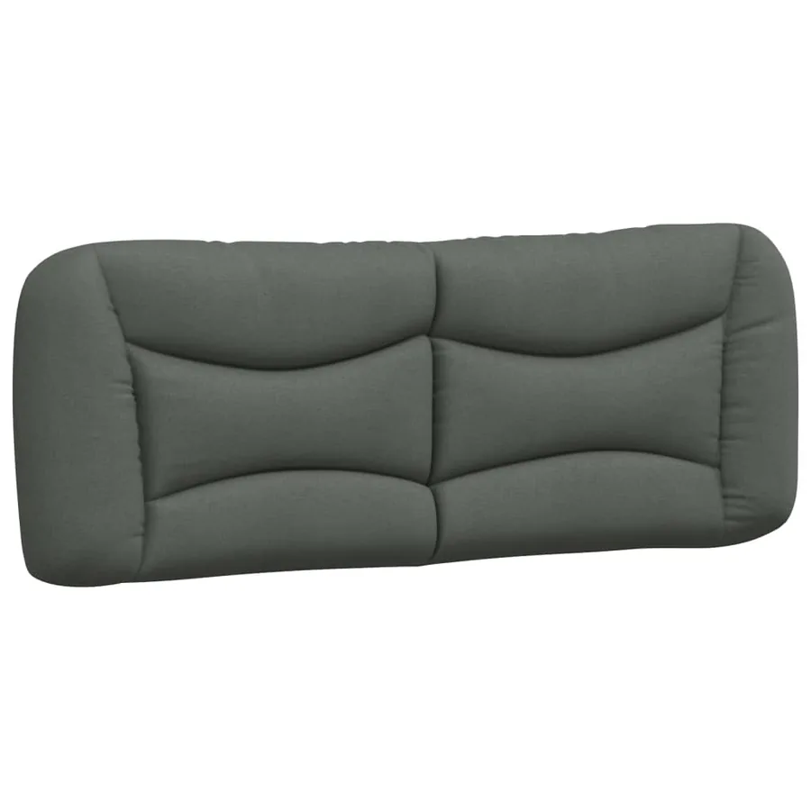 Cadre de lit avec LED sans matelas Hvar gris foncé 180x200 cm tissu - 10