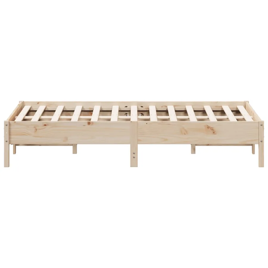Cadre de lit sans matelas 120x200 cm bois de pin massif - 5