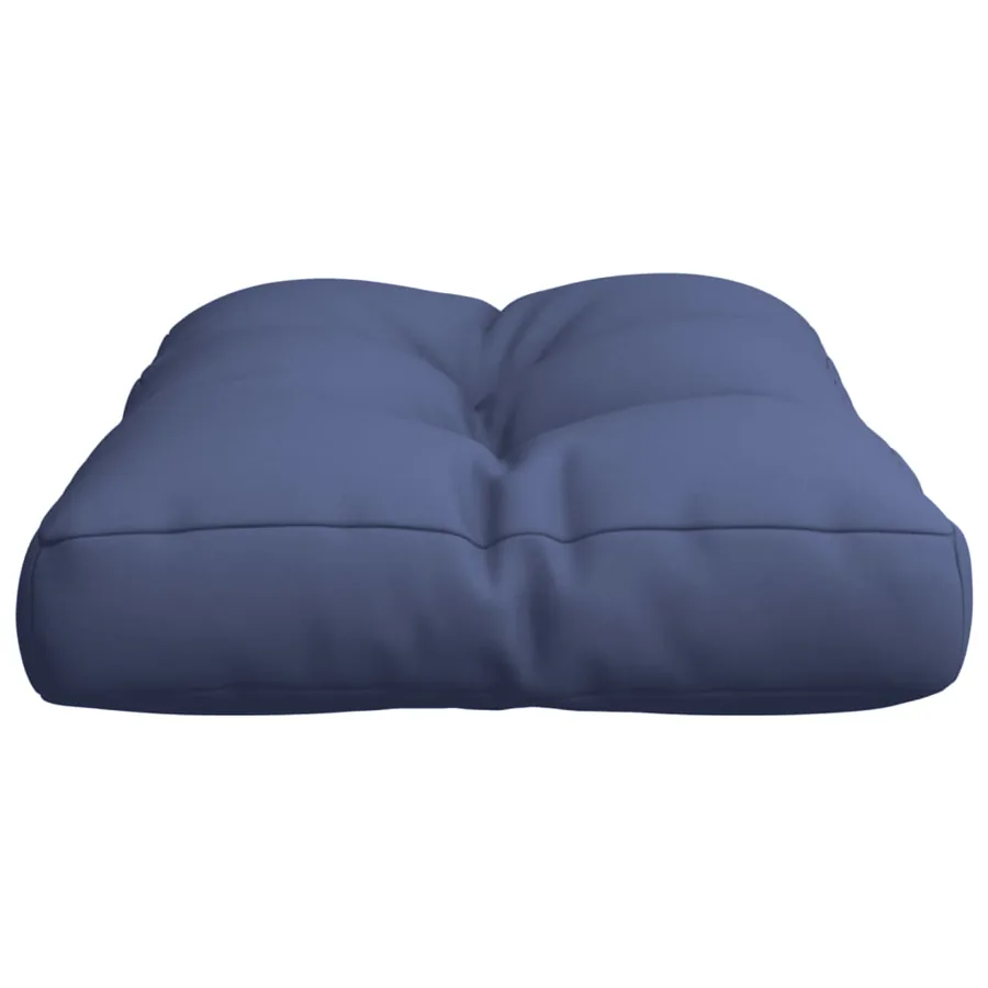 Coussin de palette bleu marine 60x40x12 cm tissu - 5
