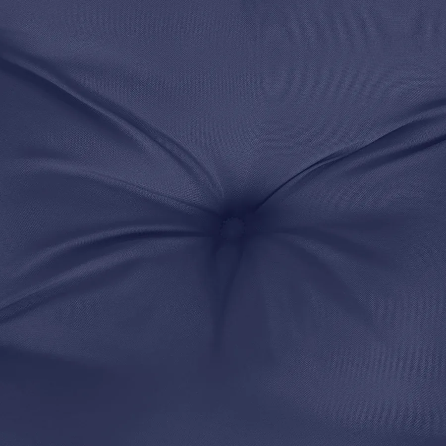 Coussin de palette bleu marine 60x40x12 cm tissu - 8