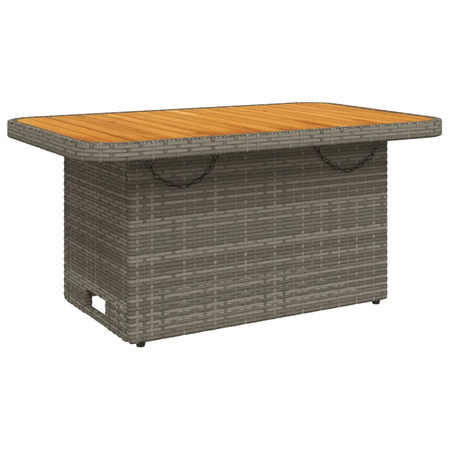 Ensemble à manger jardin 4pcs et coussins Gris Résine tressée - 3