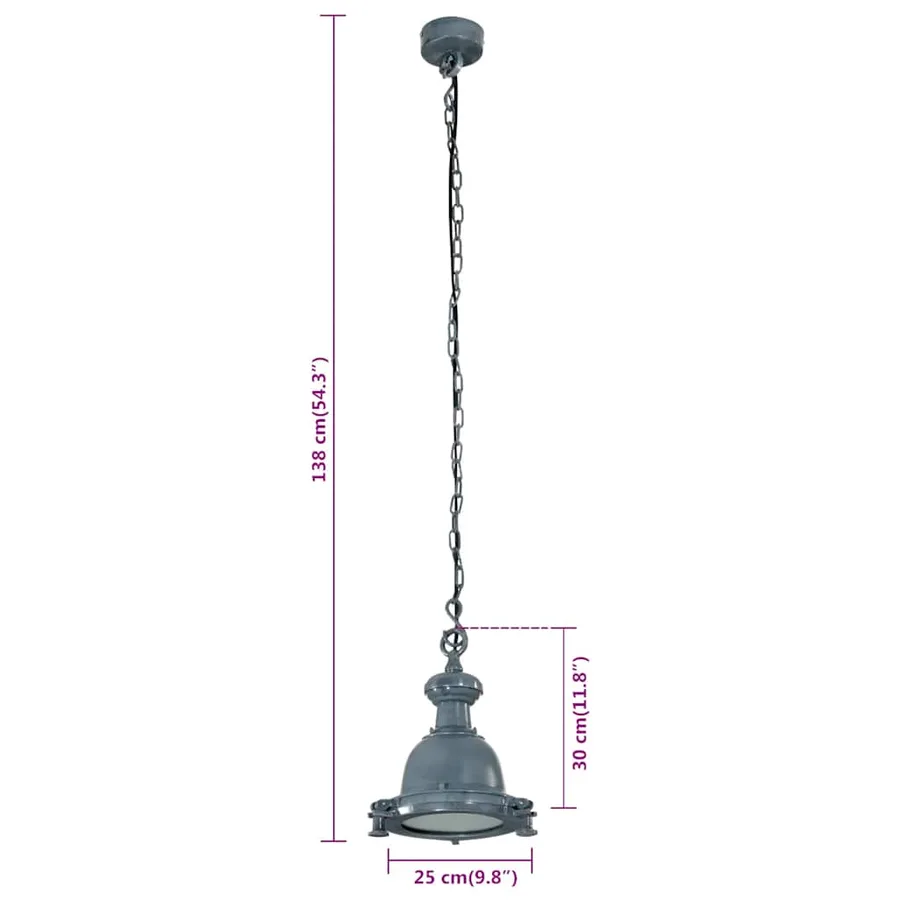 Lampe suspendue 25x25x138 cm aluminium - 9