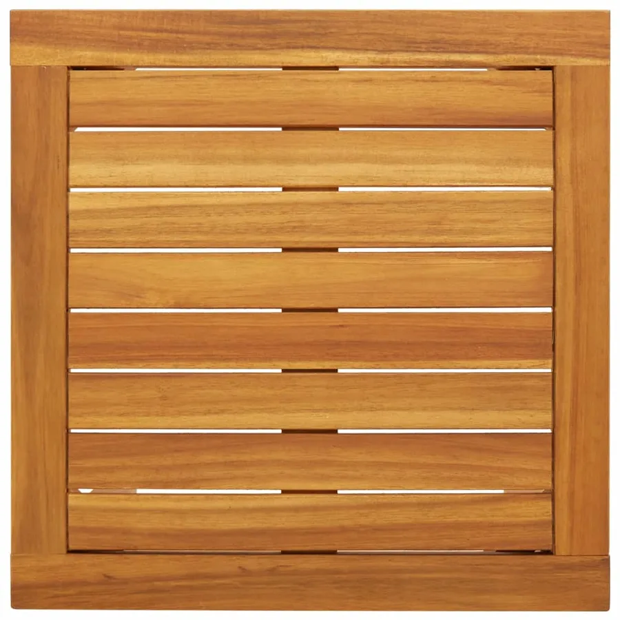 Ensemble de bistro 3 pcs noir résine tressée et bois d'acacia - 6