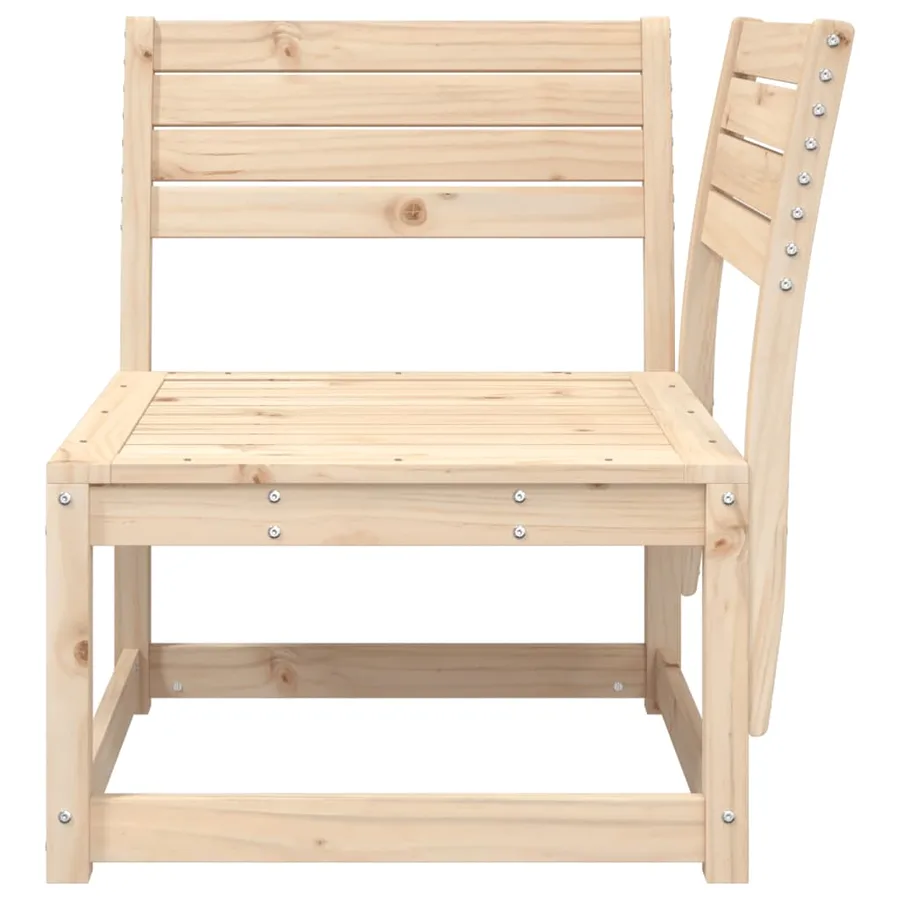 Canapé d'angle de jardin 73x73x78cm bois pin massif - 4