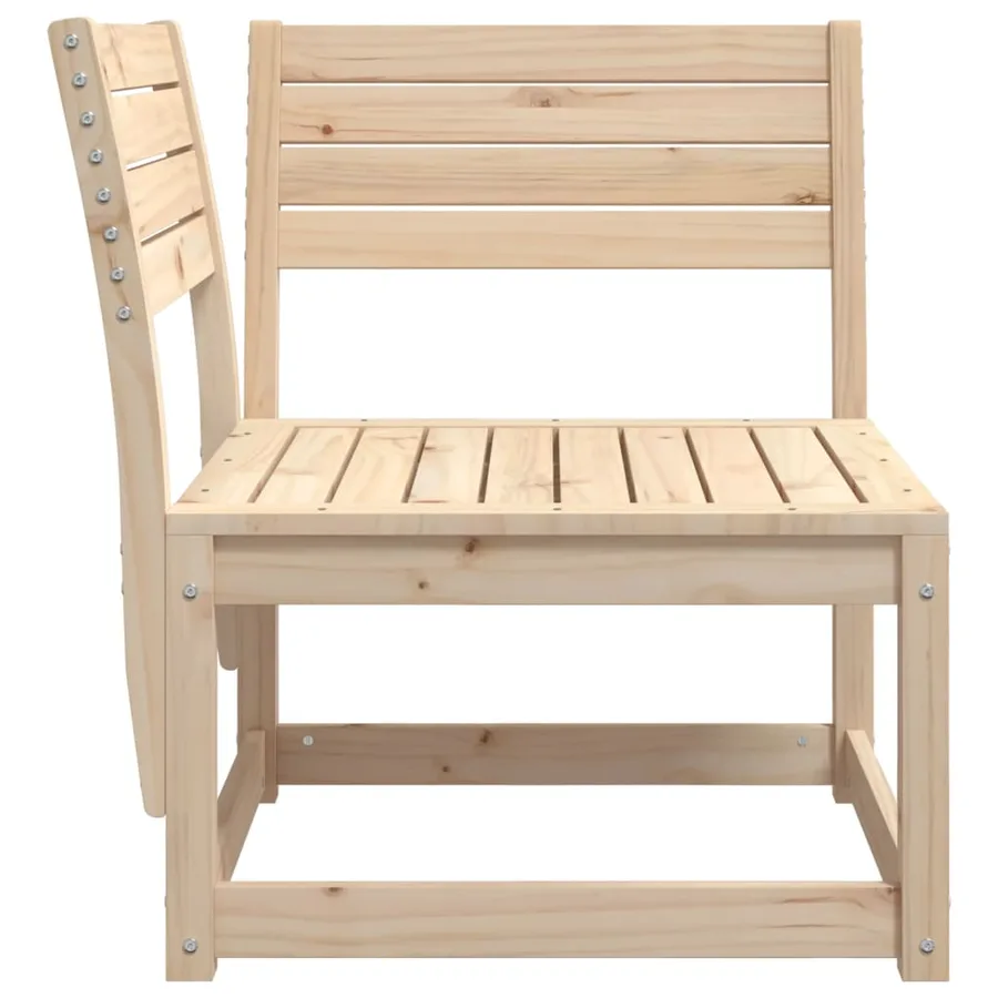 Canapé d'angle de jardin 73x73x78cm bois pin massif - 5