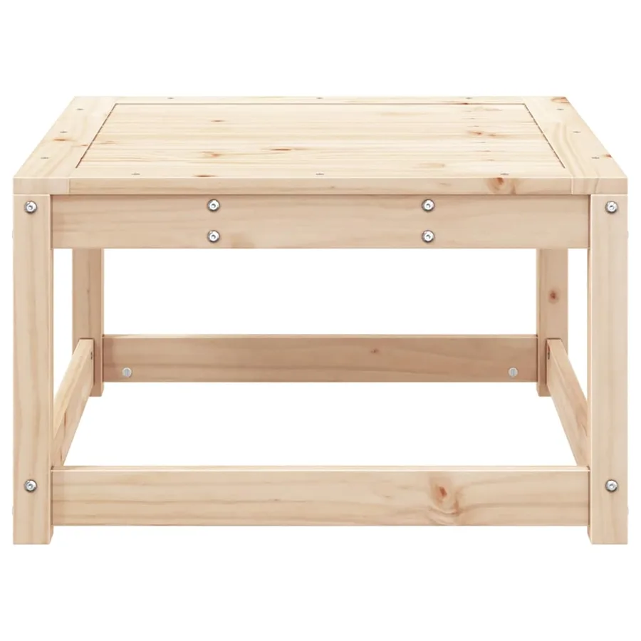 Repose-pied de jardin bois de pin massif - 4