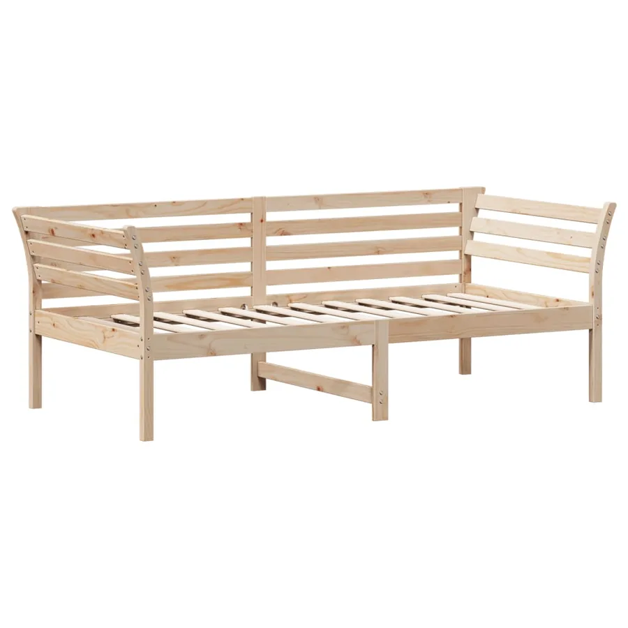 Lit de jour sans matelas 90x190 cm bois de pin massif - 3