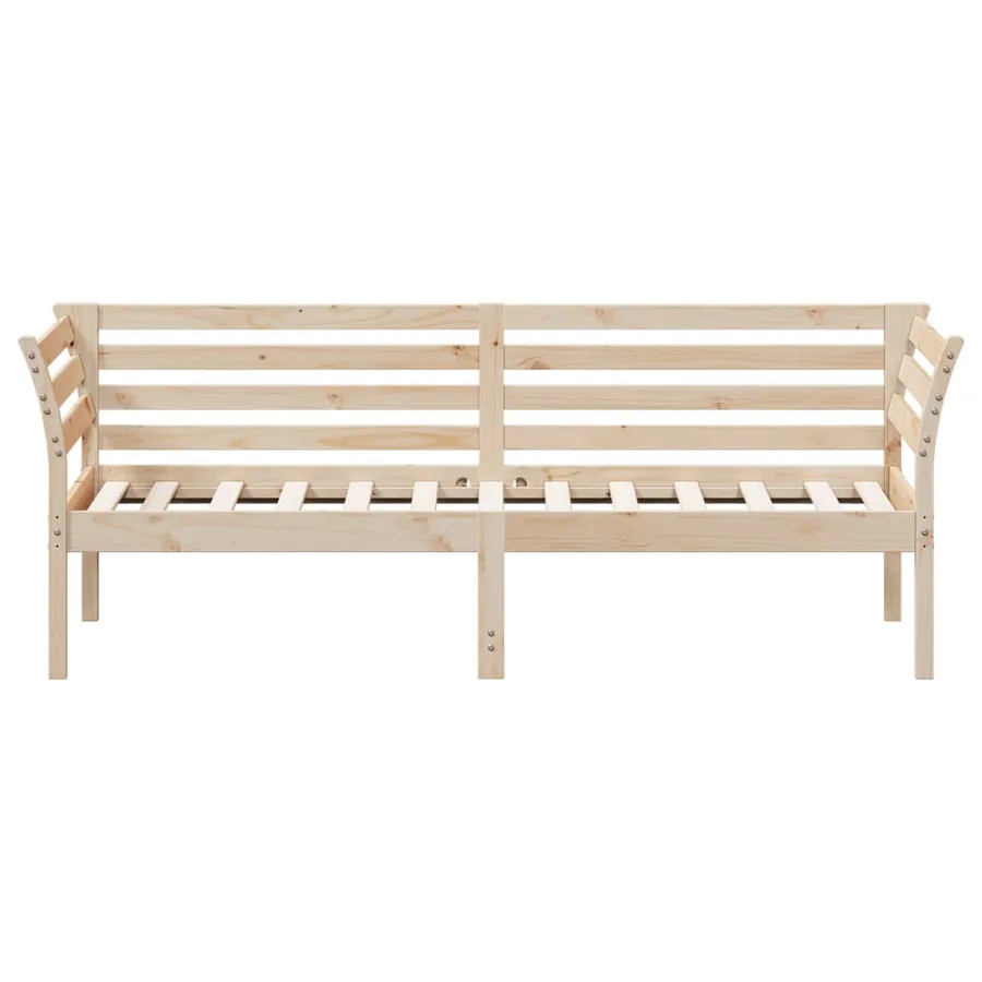 Lit de jour sans matelas 90x190 cm bois de pin massif - 4
