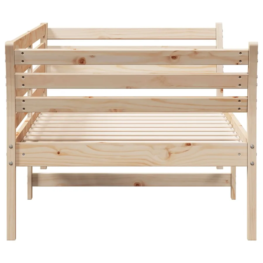Lit de jour sans matelas 90x190 cm bois de pin massif - 5