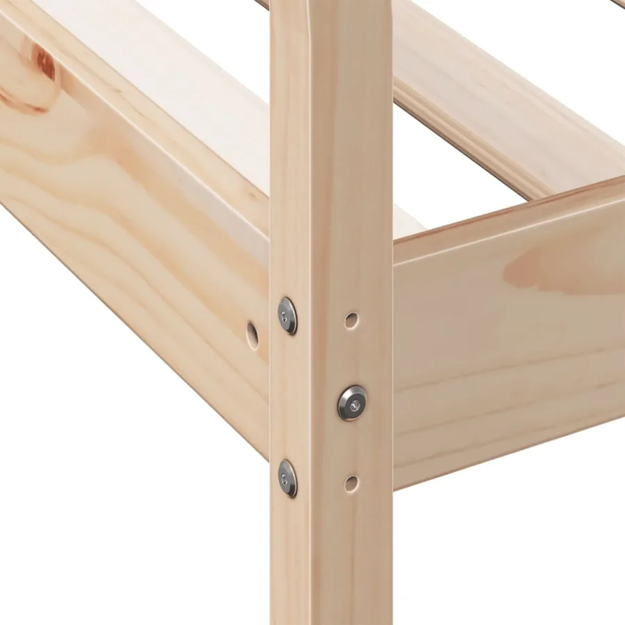 Lit de jour sans matelas 90x190 cm bois de pin massif - 7