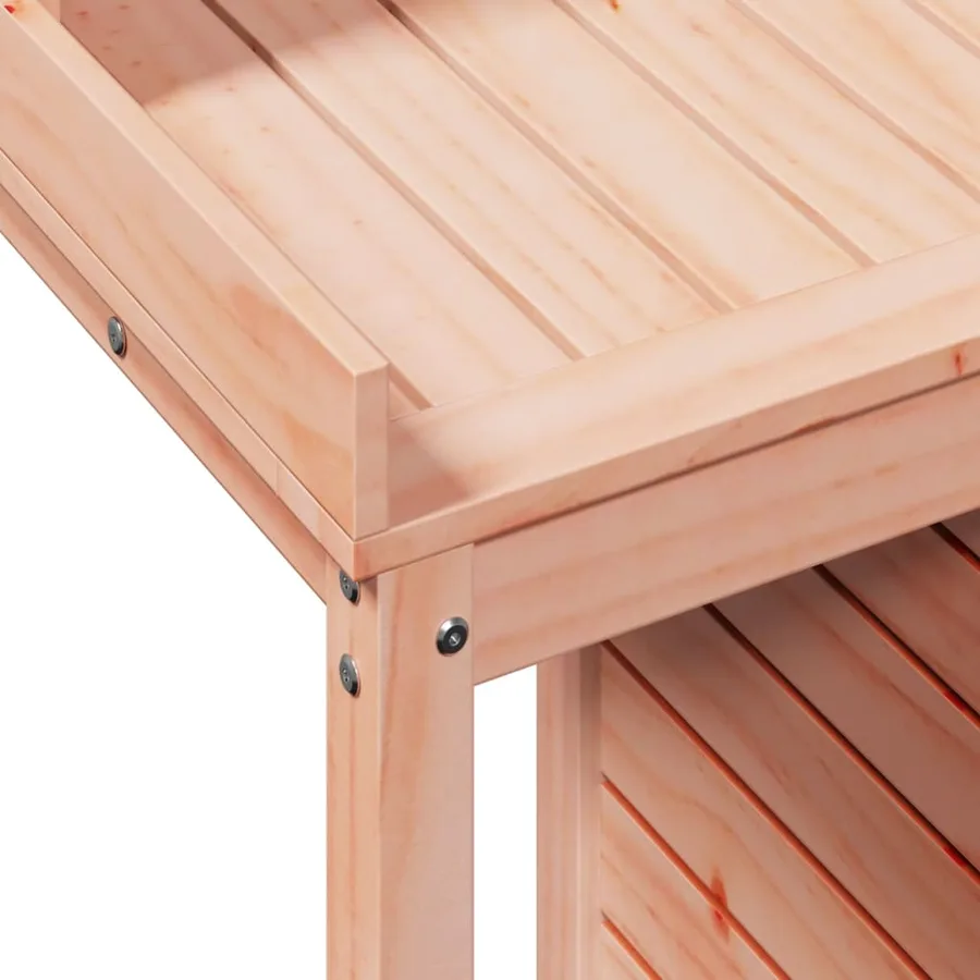 Table de rempotage avec étagères bois massif de douglas - 8
