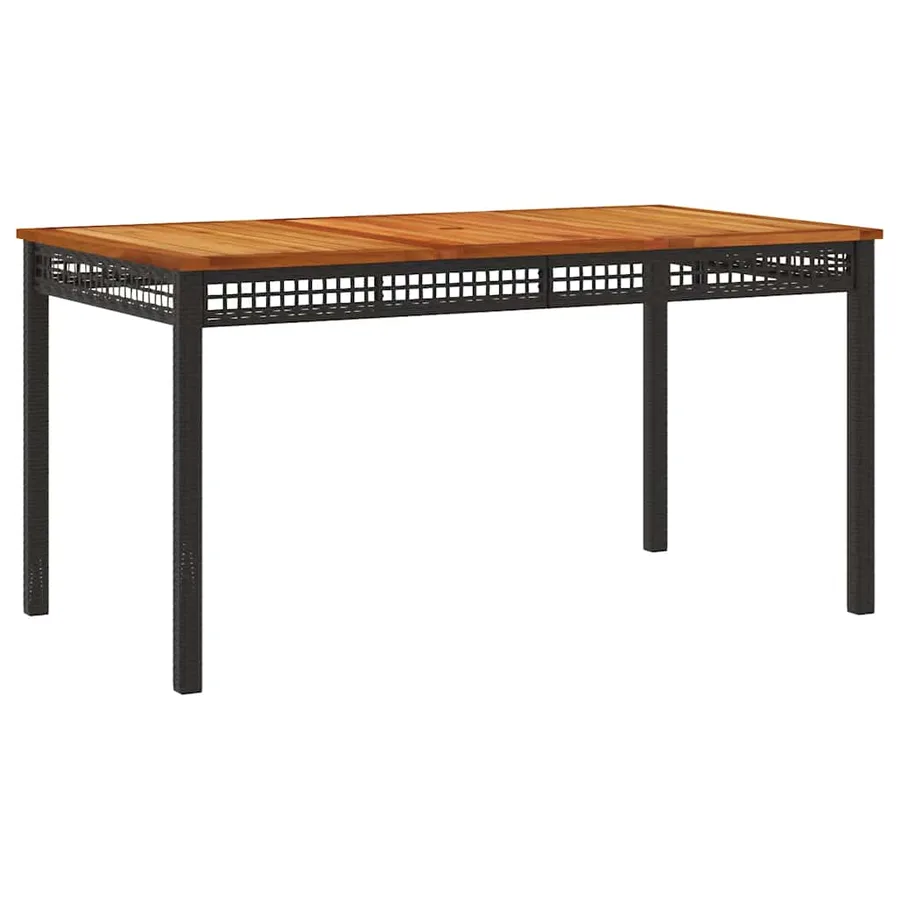 Ensemble à manger de jardin avec coussins 3 pcs Noir - 4