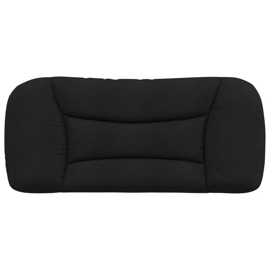 Coussin de tête de lit Hvar noir 80 cm tissu - 5