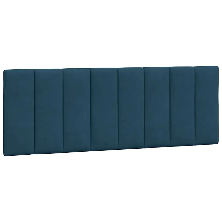 Cadre de lit avec LED sans matelas Hanko bleu 120x200 cm velours - 10