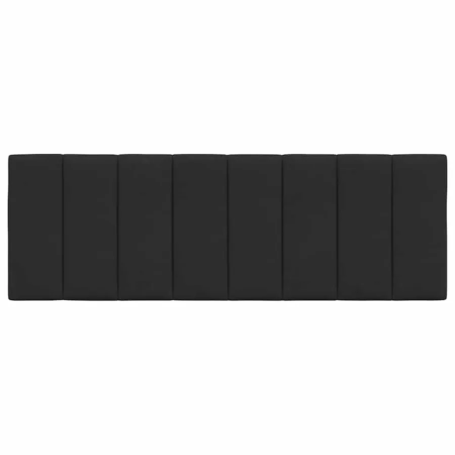 Coussin de tête de lit Hanko noir 120 cm velours - 5