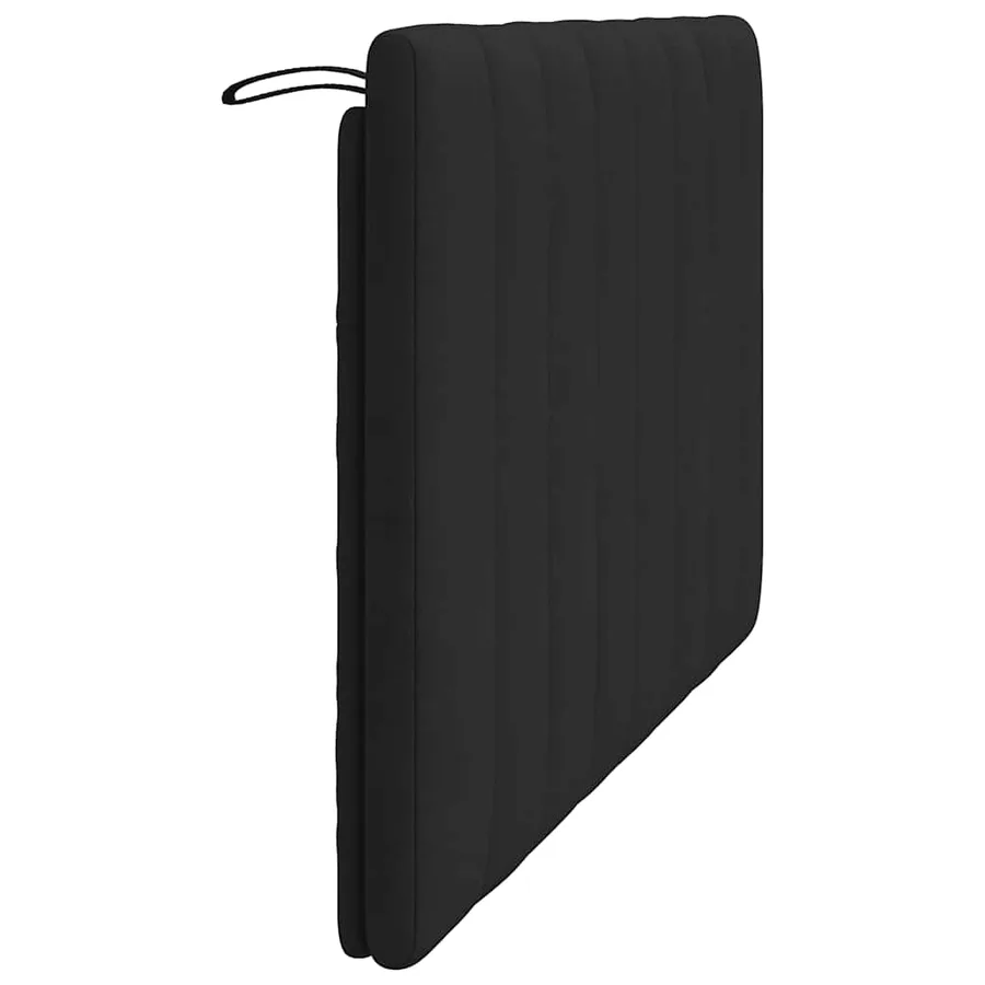 Coussin de tête de lit Hanko noir 120 cm velours - 6