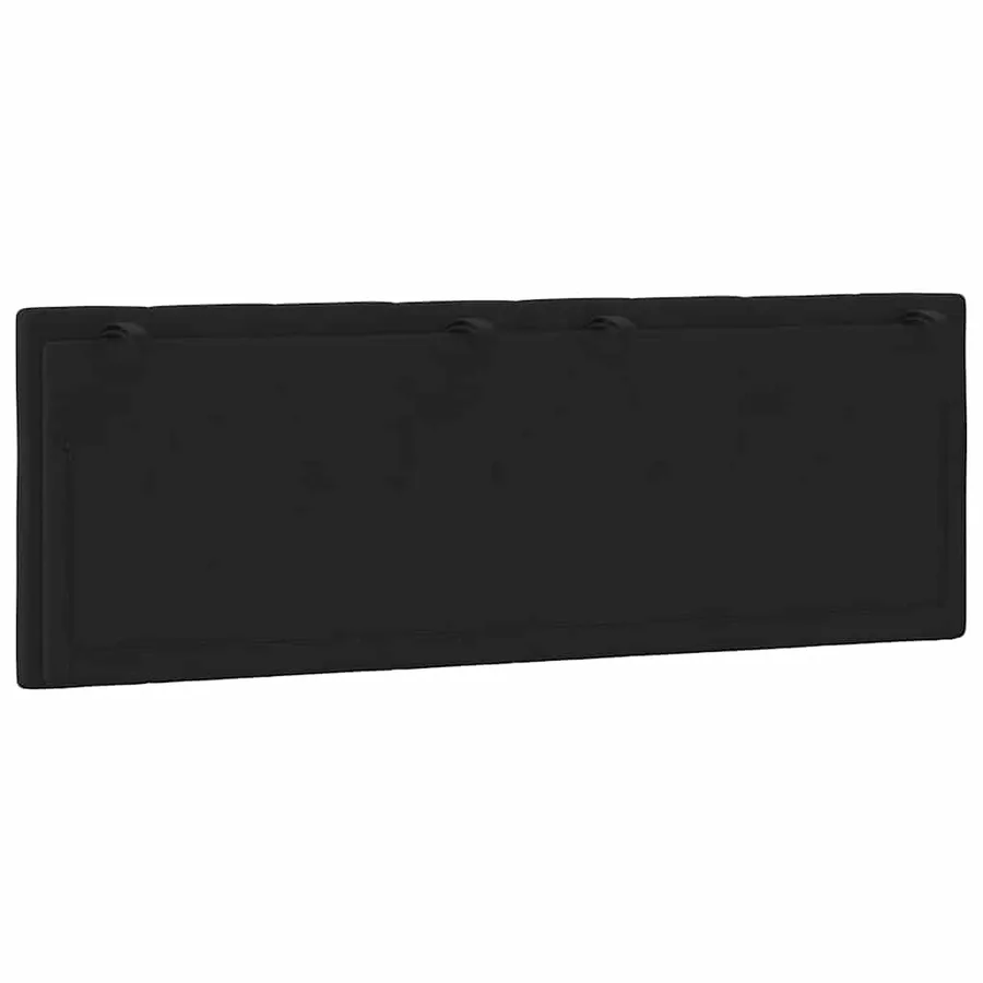 Coussin de tête de lit Hanko noir 120 cm velours - 7
