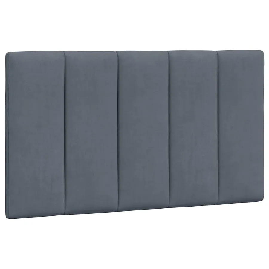 Cadre de lit sans matelas Hanko gris foncé 90x200 cm velours - 8