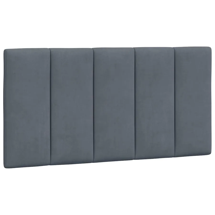 Cadre de lit sans matelas Hanko gris foncé 100x200 cm velours - 8